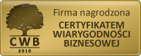 Certyfikat wiarygodnosci biznesowej
